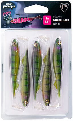 FOX Rage Slick Shad Ultra UV 9cm Stickleback 5ks
