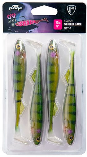 FOX Rage Slick Shad Ultra UV 13cm Stickleback 4ks