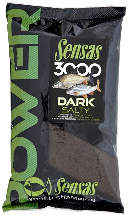 Sensas Vnadící směs 3000 Power Dark Salty 1 kg