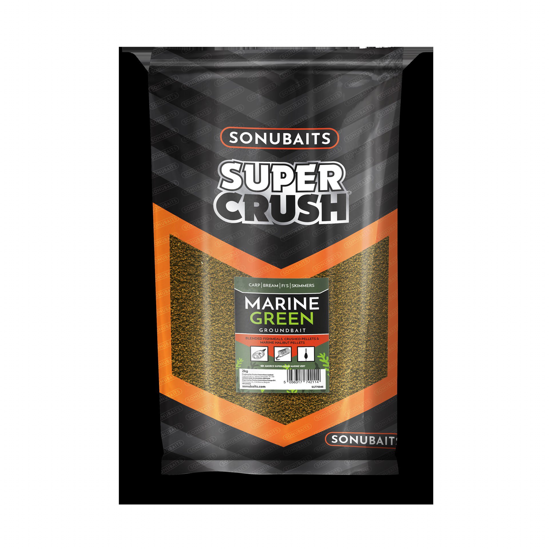 Sonubaits Vnadící směs Supercrush Marine Green 2 kg