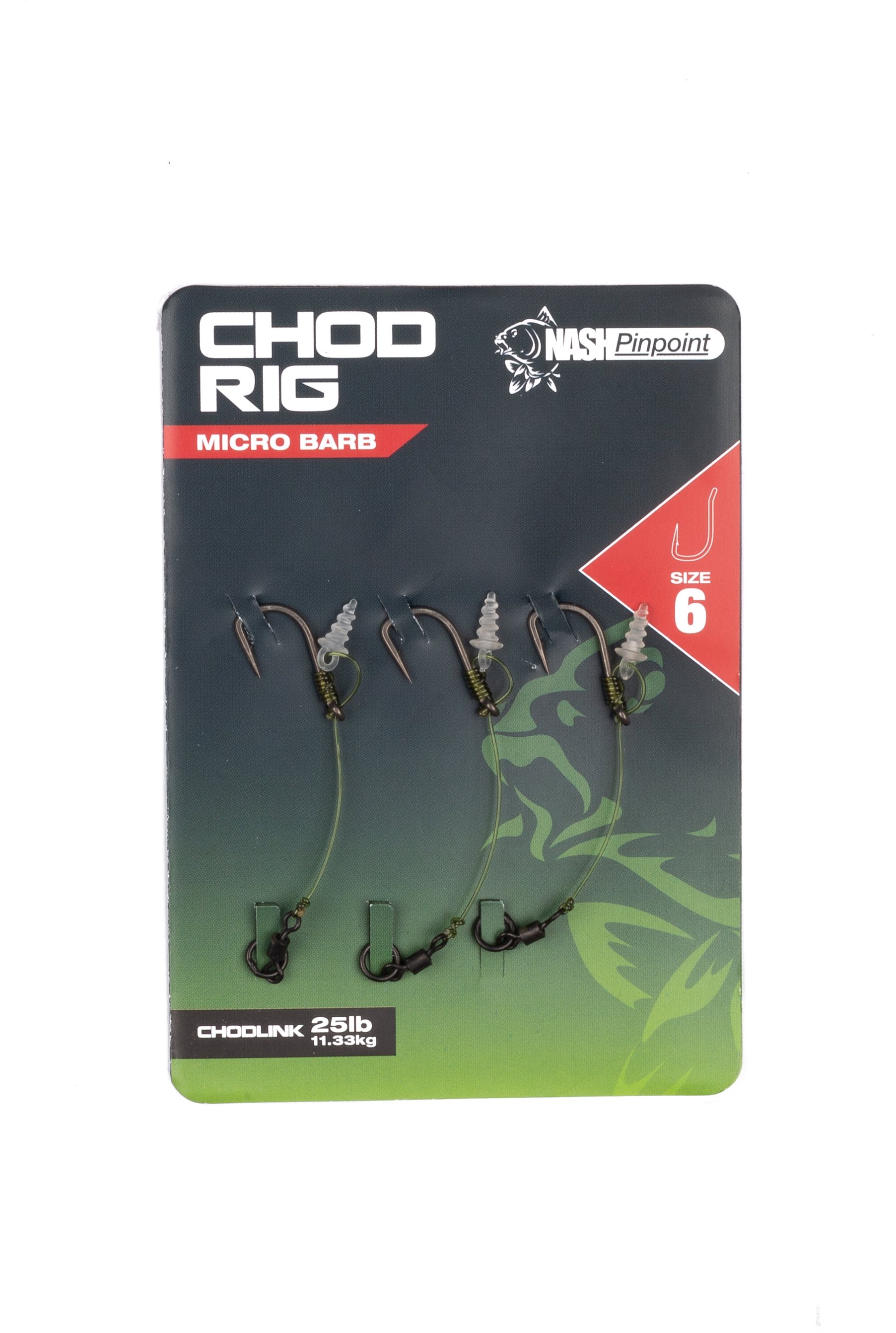 Nash Chod Rig Velikost 6 25lb 3ks