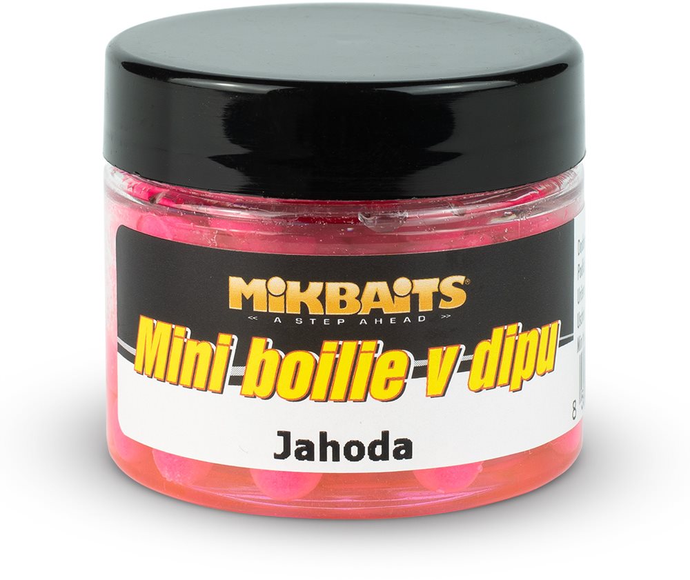 Mikbaits Mini boilie v dipu Jahoda 50ml