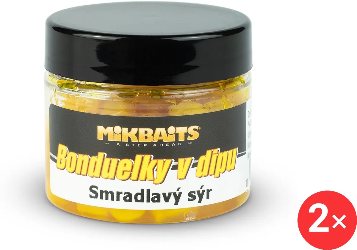 Mikbaits Bonduelky v dipu Smradlavý sýr 2 × 50 ml