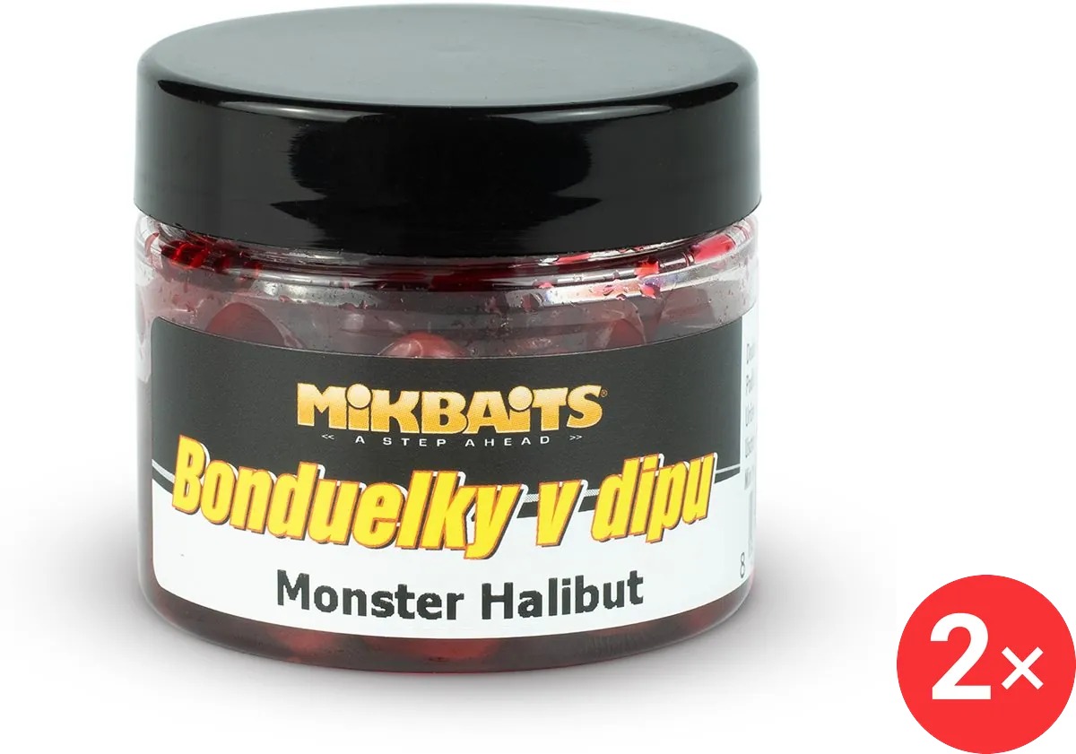 Mikbaits Bonduelky v dipu Monster Halibut 2 × 50 ml
