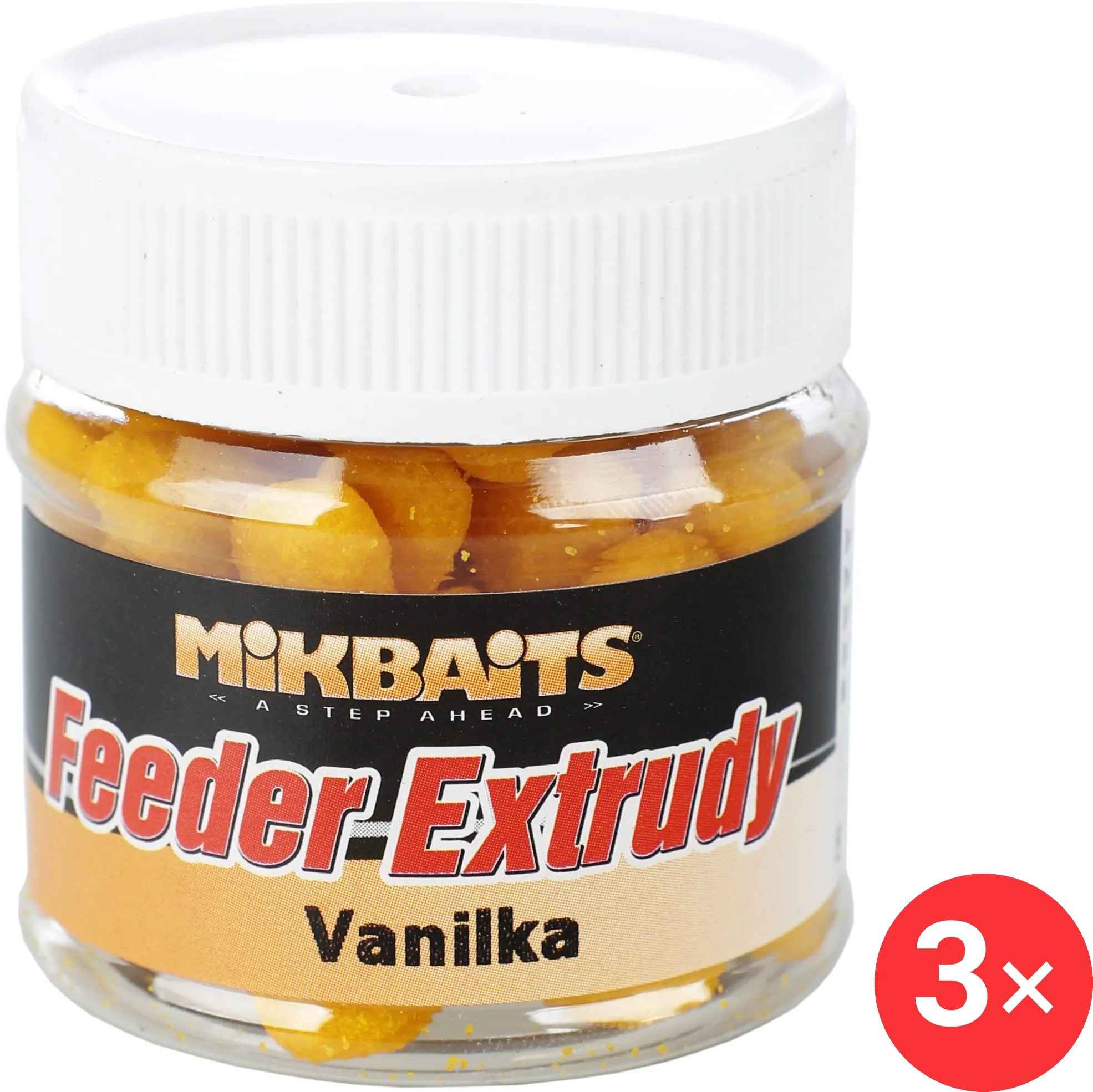 Mikbaits Měkké feeder extrudy Vanilka 3 × 50 ml