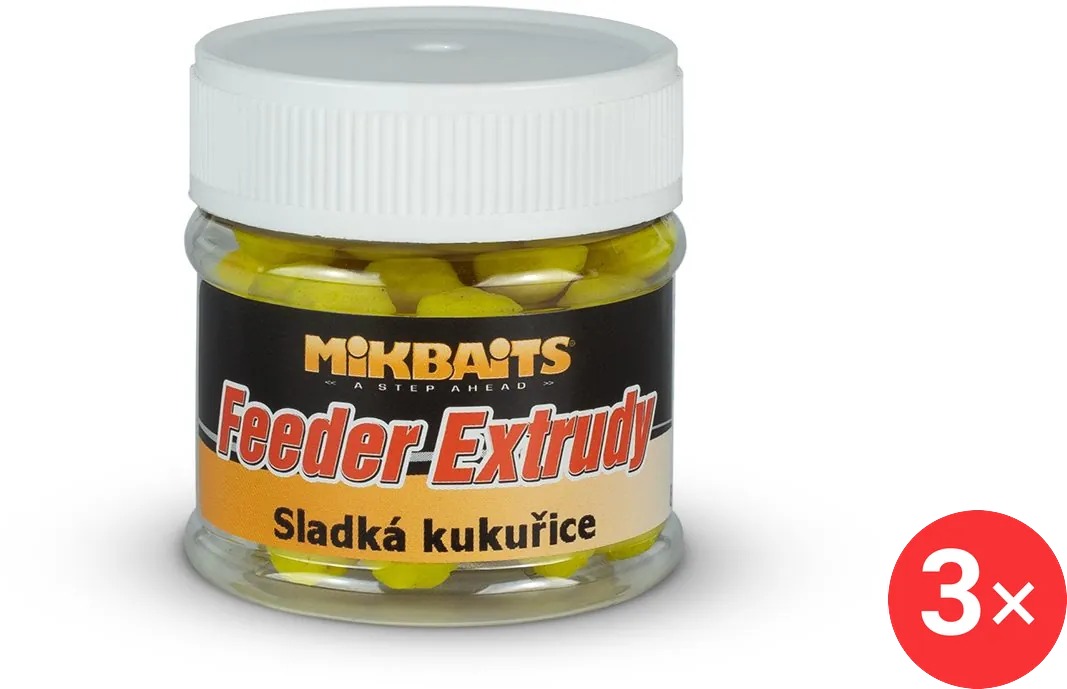 Mikbaits Feeder extrudy Sladká kukuřice 3 × 50 ml