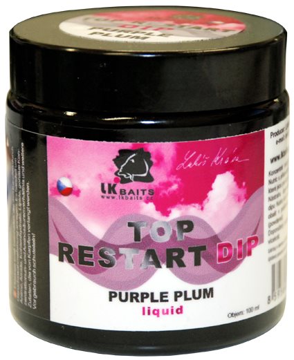 LK Baits Dip Top Restart Purple Plum 100ml