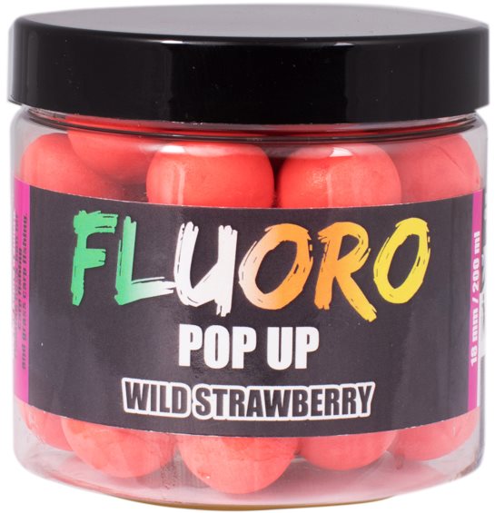 LK Baits Pop-Up Fluoro Wild Strawberry 18mm 200ml