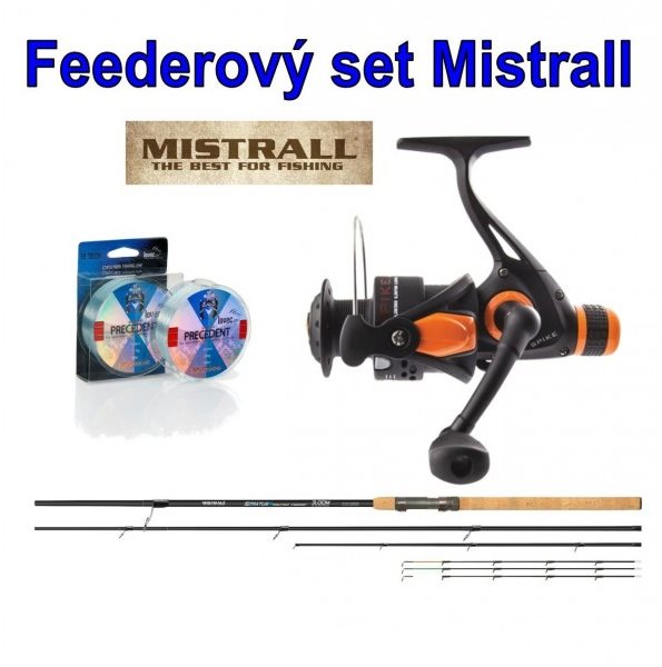 Mistrall Feederový set Stratus Method Feeder 3,6m 60g + vlasec