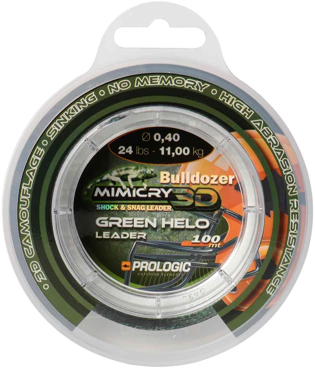 Prologic Mimicry Green Helo Leader 0,60mm 44lbs 21,3kg 100m