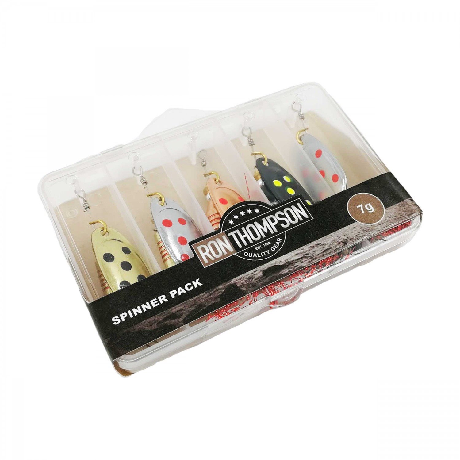 Ron Thompson Spinner Pack 7g 5ks + Lure Box