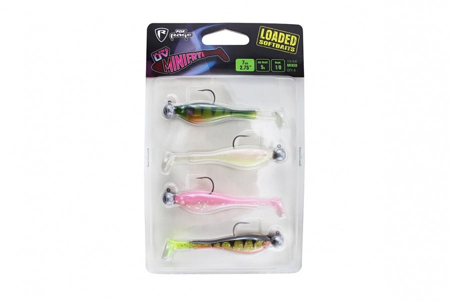FOX Rage Mini Fry Loaded 7cm 5g Velikost 1/0 UV Mixed Colours 4ks