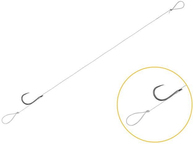 Delphin Feederový návazec FLR Loop Velikost 6 0,22mm 8cm 6ks