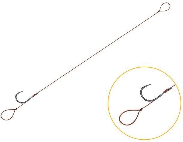 Delphin Feederový návazec Proxi 8 Loop Velikost 6 0,10mm 8cm 6ks