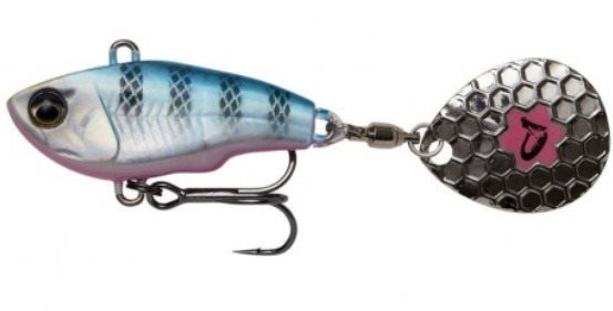 Savage Gear Fat Tail Spin 6,5cm 16g Sinking Blue Silver Pink