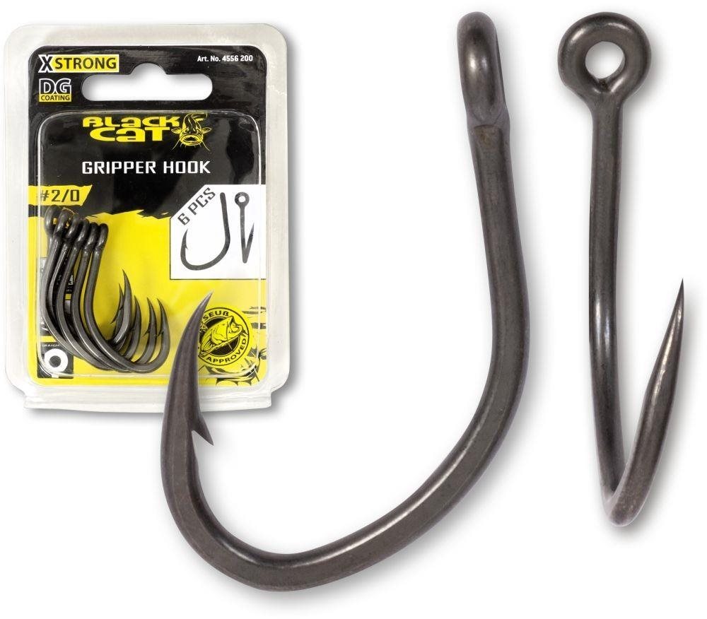 Black Cat Gripper Hook DG Velikost 2/0 6ks