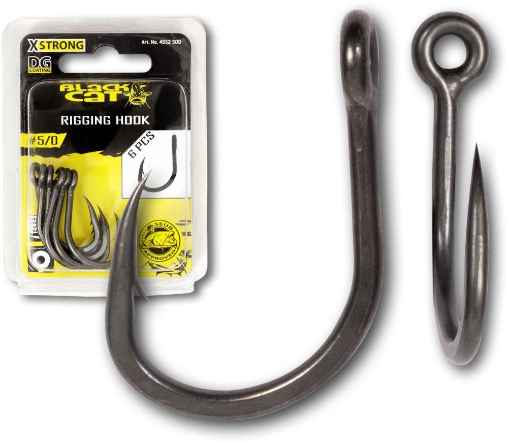 Black Cat Rigging Hook DG Velikost 5/0 6ks