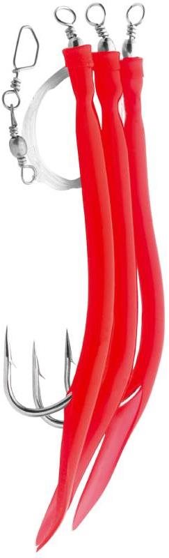 Aquantic Rubber Makk System 10/0 0,80mm 130cm Red