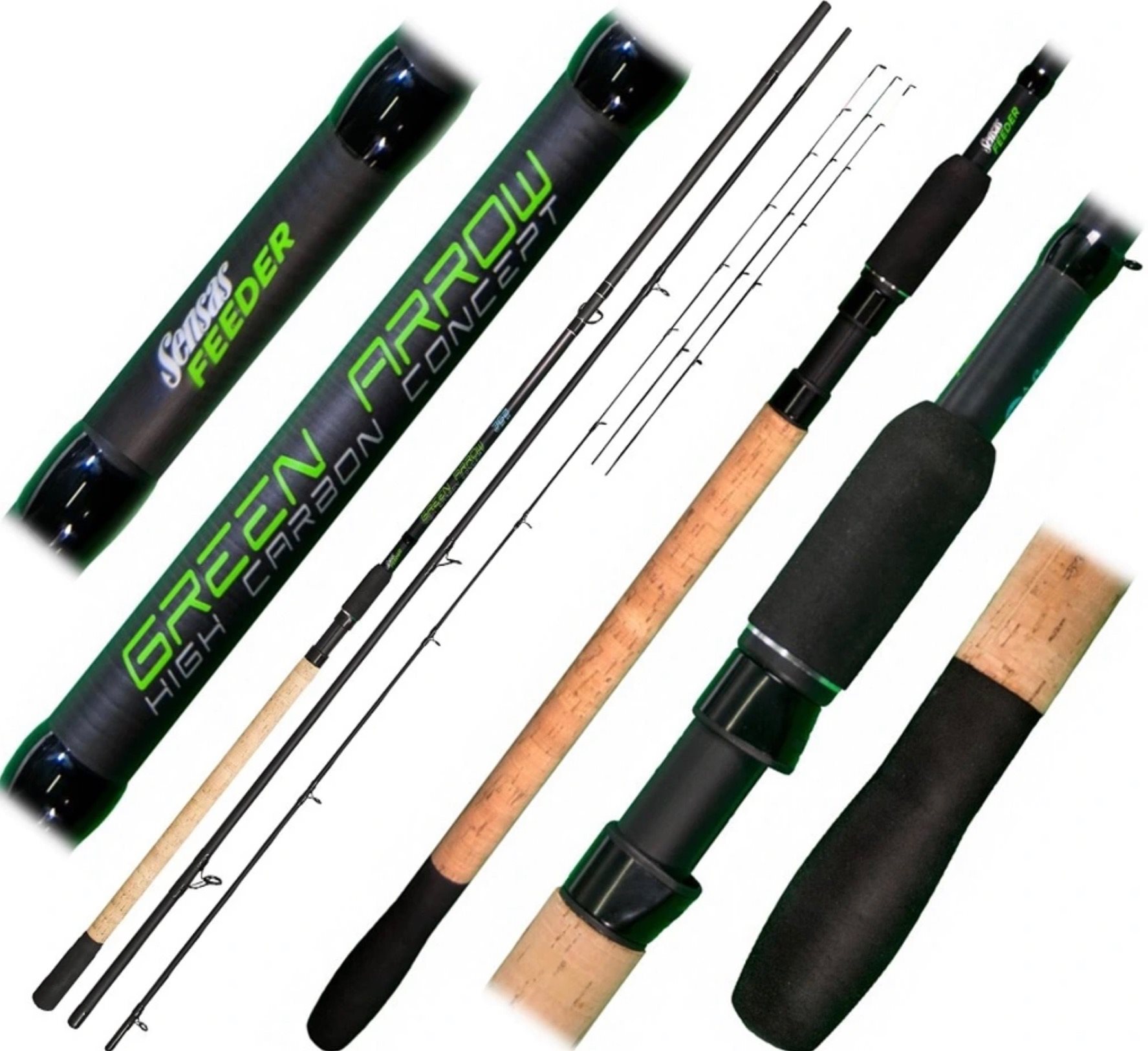 Sensas Green Arrow Feeder M/H 3,6m 70-120g