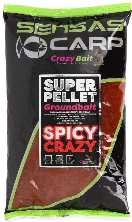 Sensas Super Pellet Groundbait Spicy Crazy 1kg