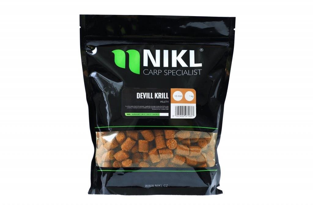 Nikl Pelety Devill Krill s dírkou 18mm 1kg