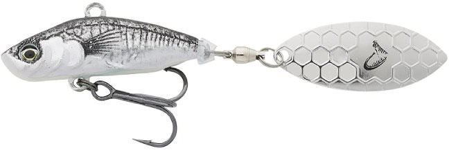Savage Gear 3D Sticklebait Tailspin 8cm 18g Sinking Black Silver