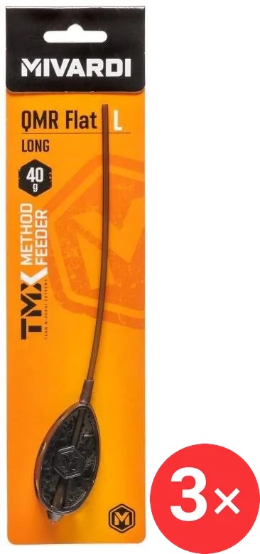 Mivardi krmítko Method Feeder QMR Flat Long L 3 × 20 g