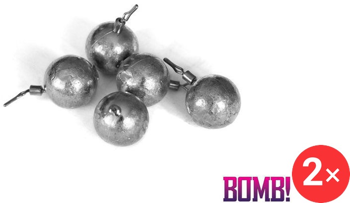 Delphin Olovo BOMB! Dropshot kulička 7 g 2 × 5 ks