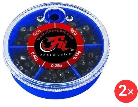 Filfishing Split Shots Large Box 2 ks