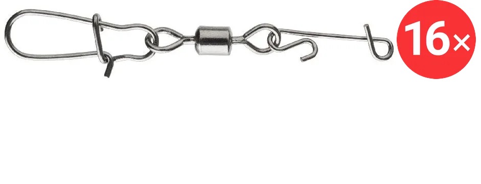 Daiwa No Knot Fast Lock Swivel L 12 kg 2 × 8 ks