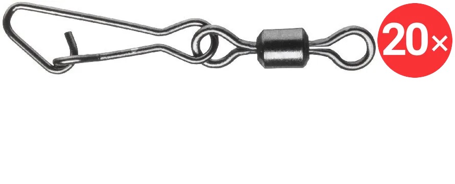 Daiwa Easy Snap Swivel Velikost 8, 12 kg 2 × 10 ks