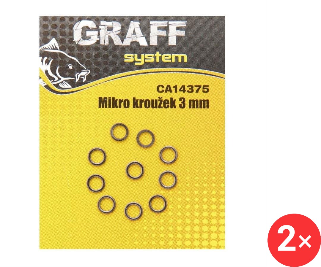 Graff Mikro kroužek 3 mm 2 × 10 ks