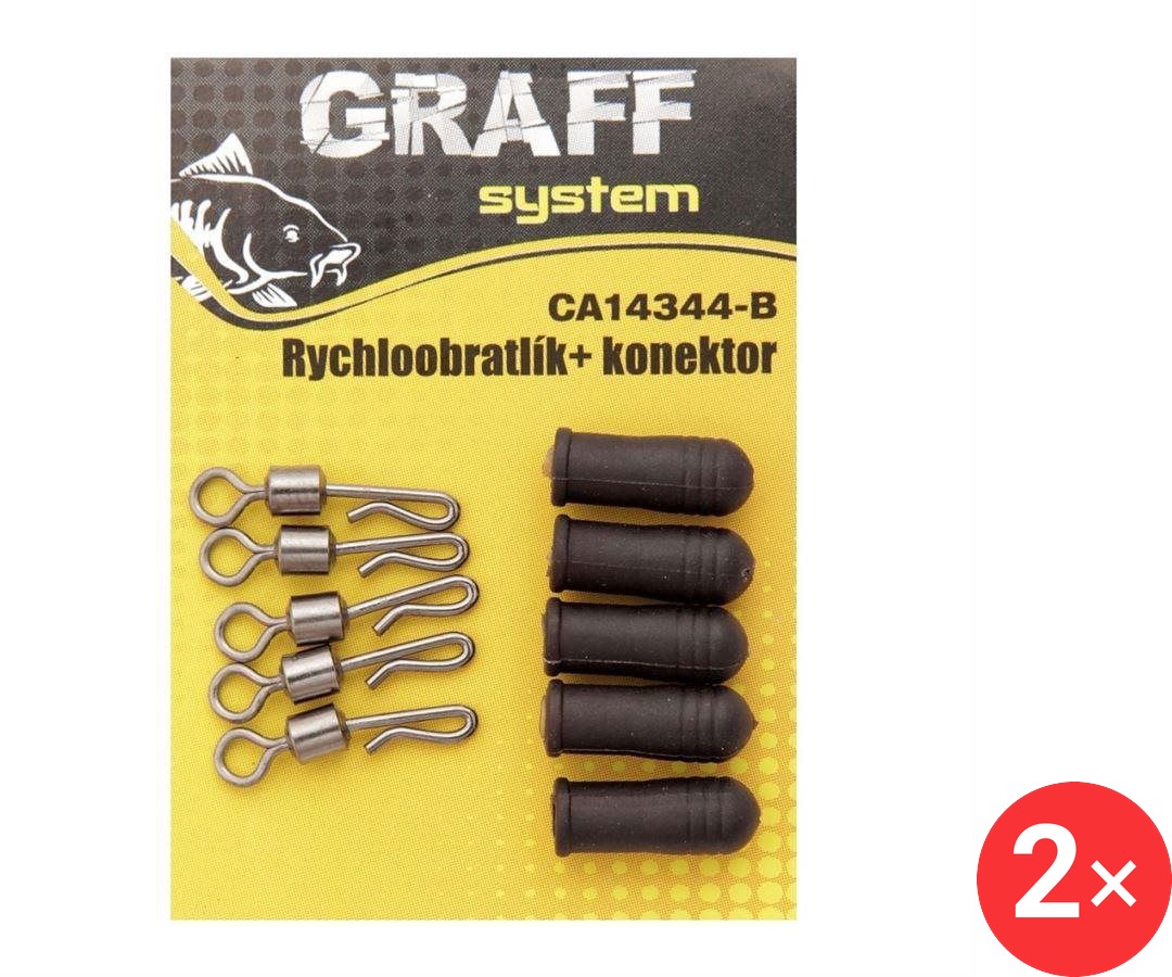 Graff Rychloobratlík + konektor 2 × 5 ks Černá
