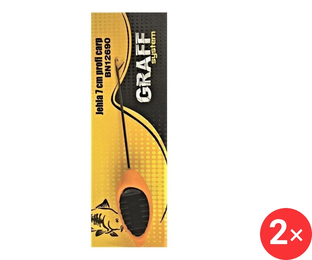 Graff Jehla Profi Carp 7 cm Oranžová 2 ks