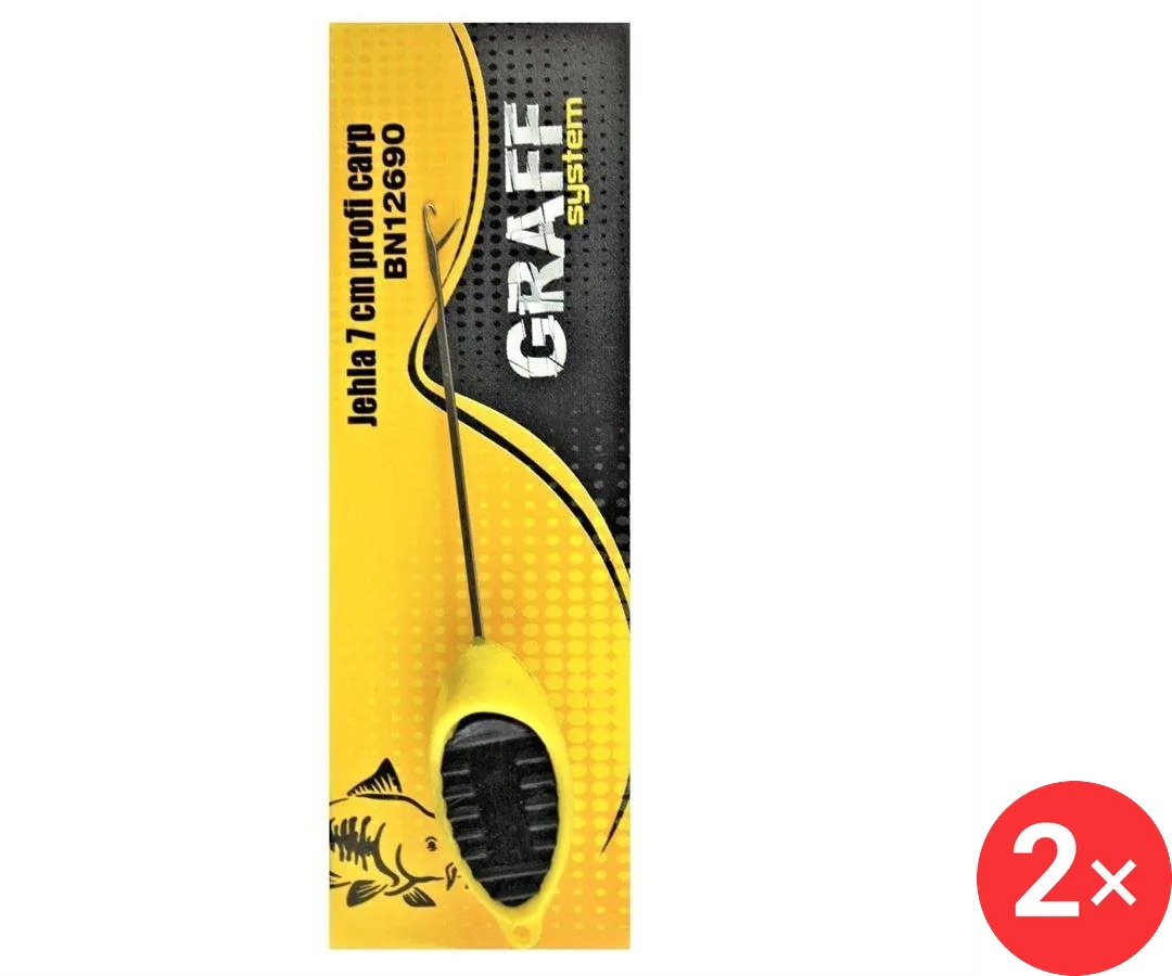 Graff Jehla Profi Carp 7 cm Žlutá 2 ks