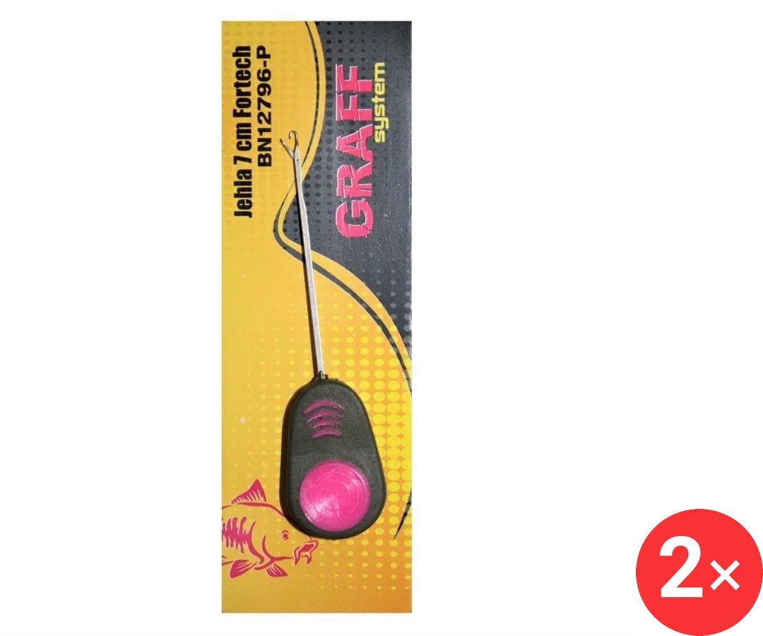 Graff Jehla Fortech 7 cm Růžová 2 ks