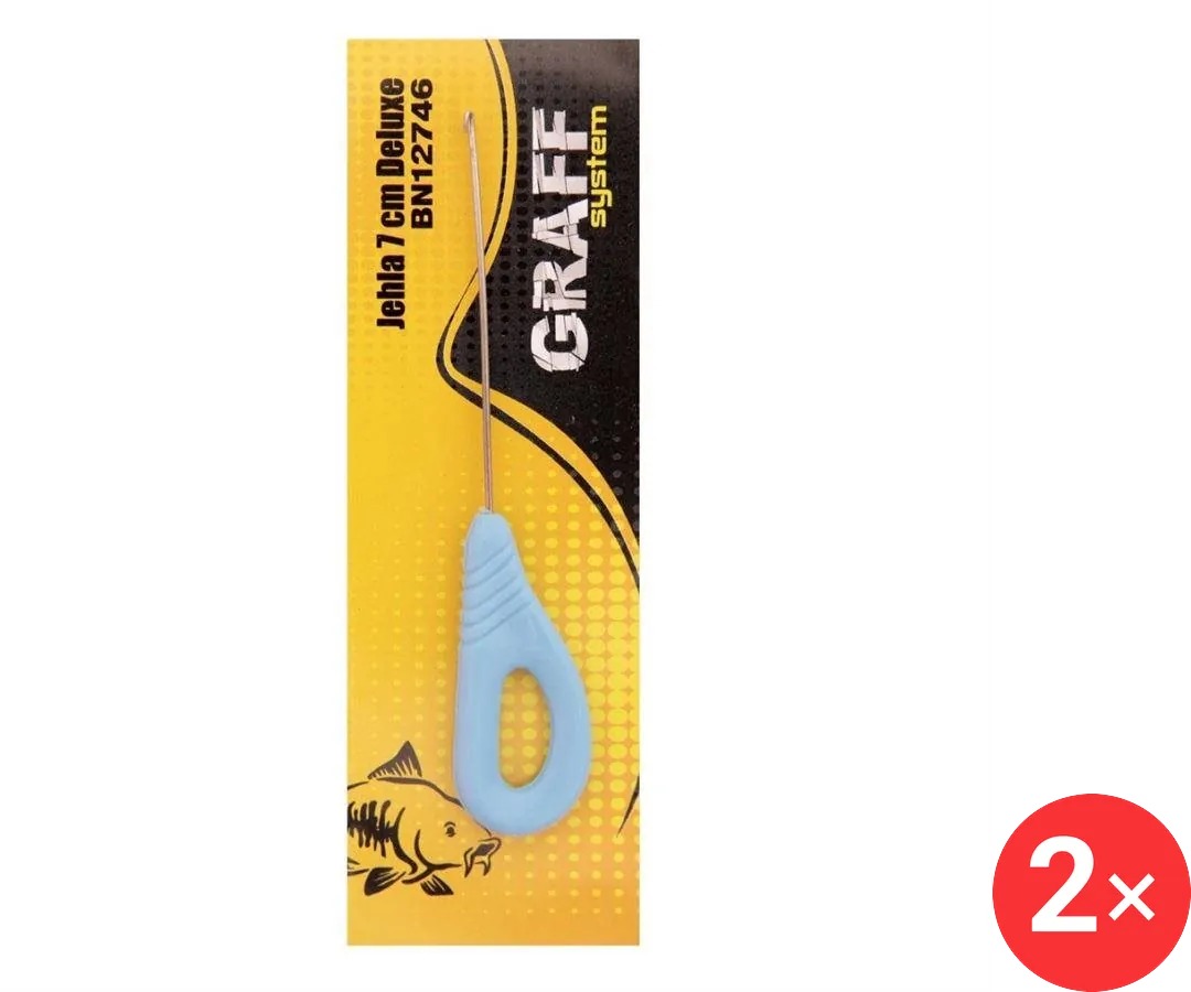 Graff Jehla Deluxe 7 cm Modrá 2 ks