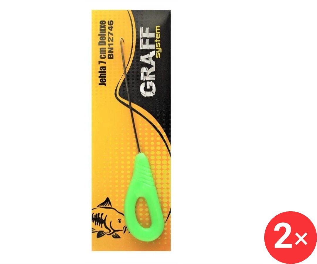 Graff Jehla Deluxe 7 cm Zelená 2 ks