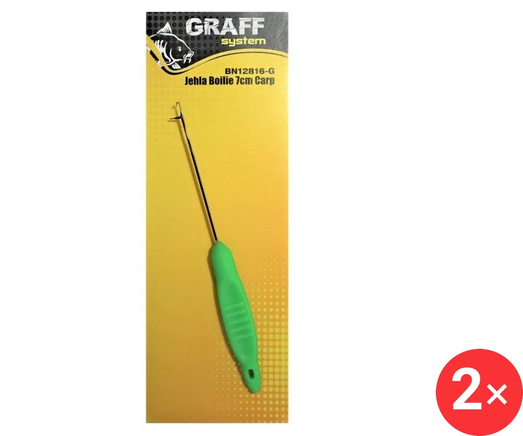 Graff Jehla Boilie Carp 7 cm Zelená 2 ks