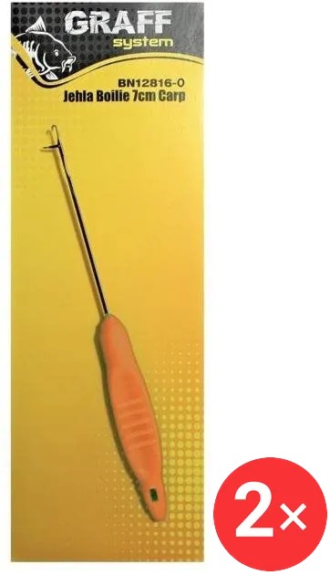 Graff Jehla Boilie Carp 7 cm Oranžová 2 ks