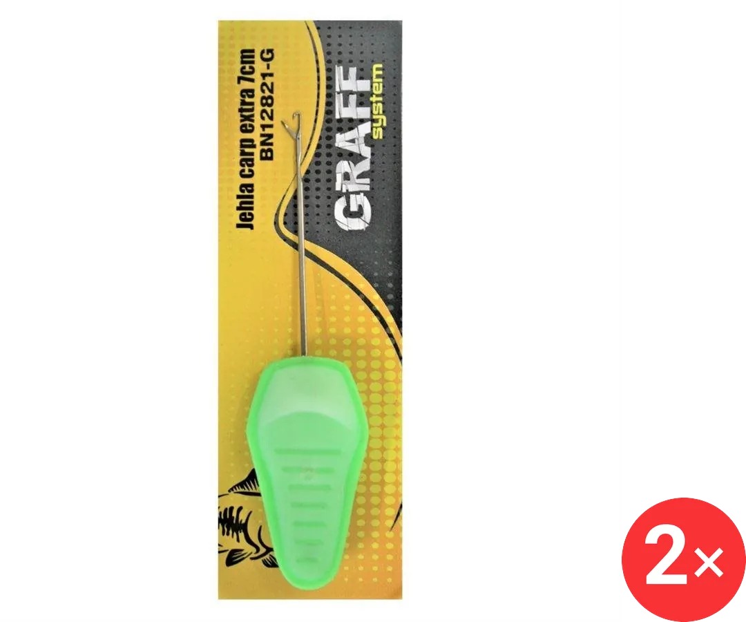 Graff Jehla Carp Extra 7 cm Zelená 2 ks