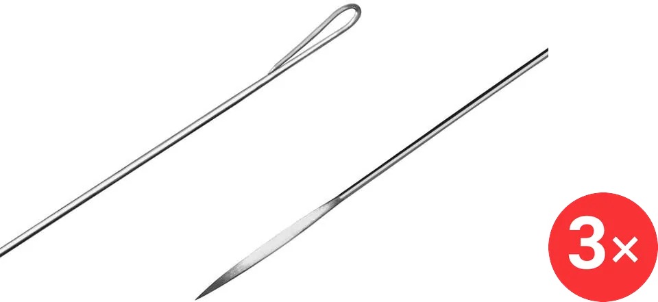Delphin Prošívací jehla Fishy 15 cm, 3 ks