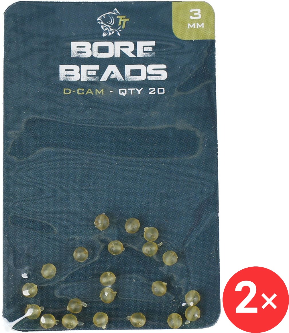 Nash Bore Beads 3 mm 2 × 20 ks