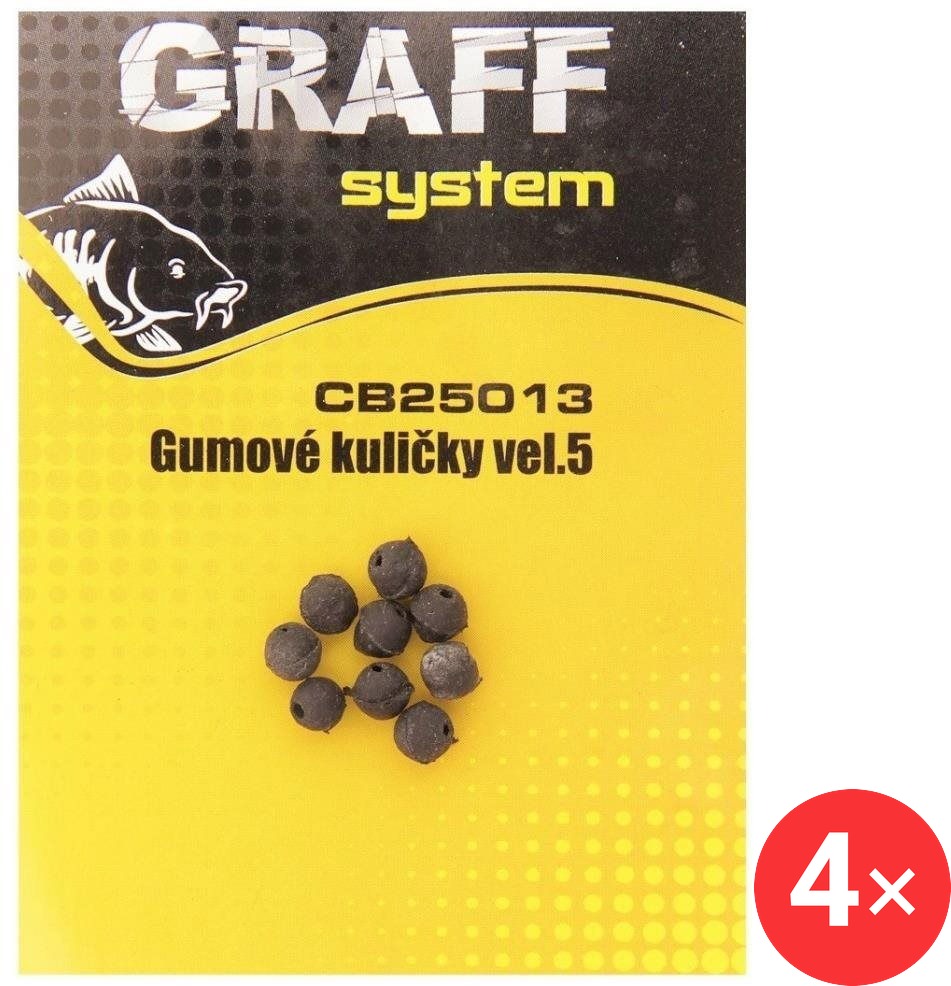 Graff Gumové kuličky Velikost 5, 4 × 10 ks