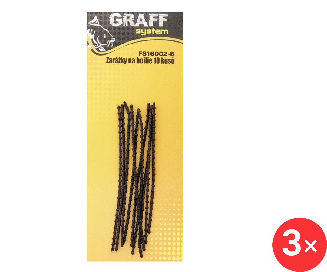 Graff Zarážky na boilie Černé 3 × 10 ks