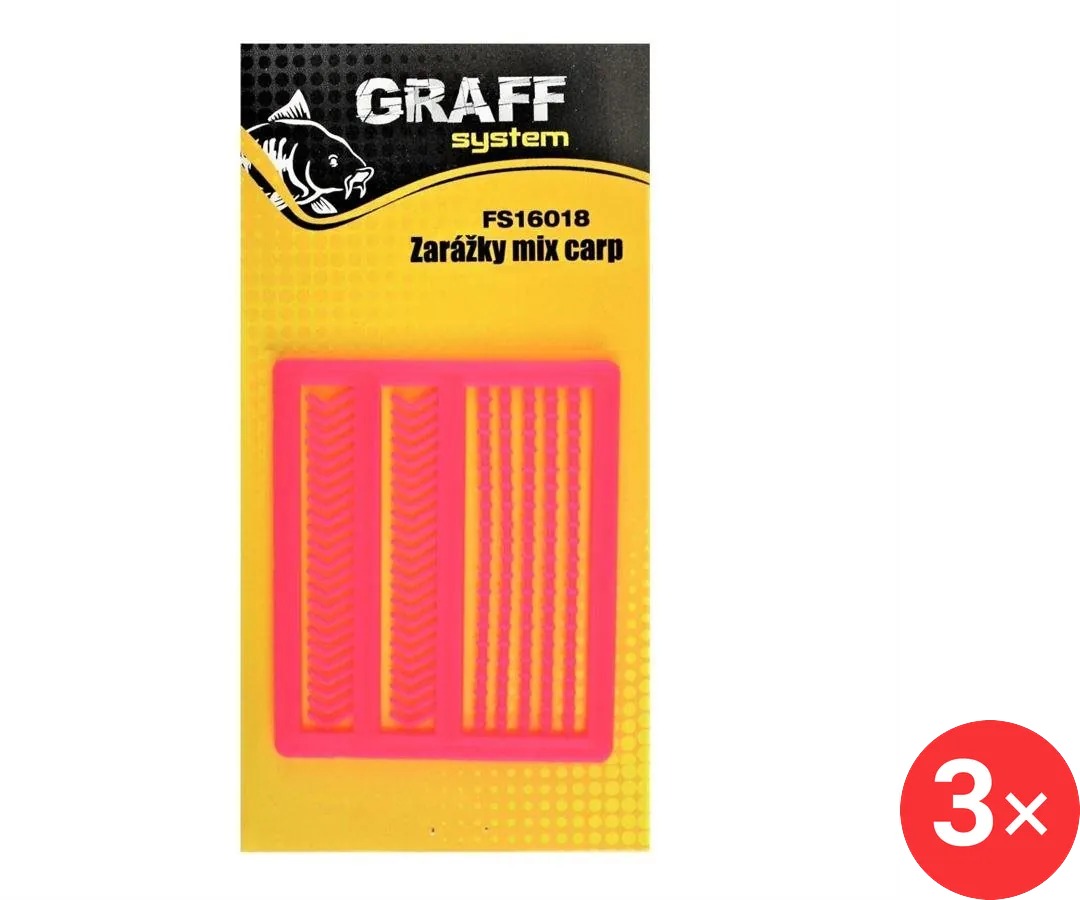 Graff Zarážky Mix Carp Růžové 3 ks