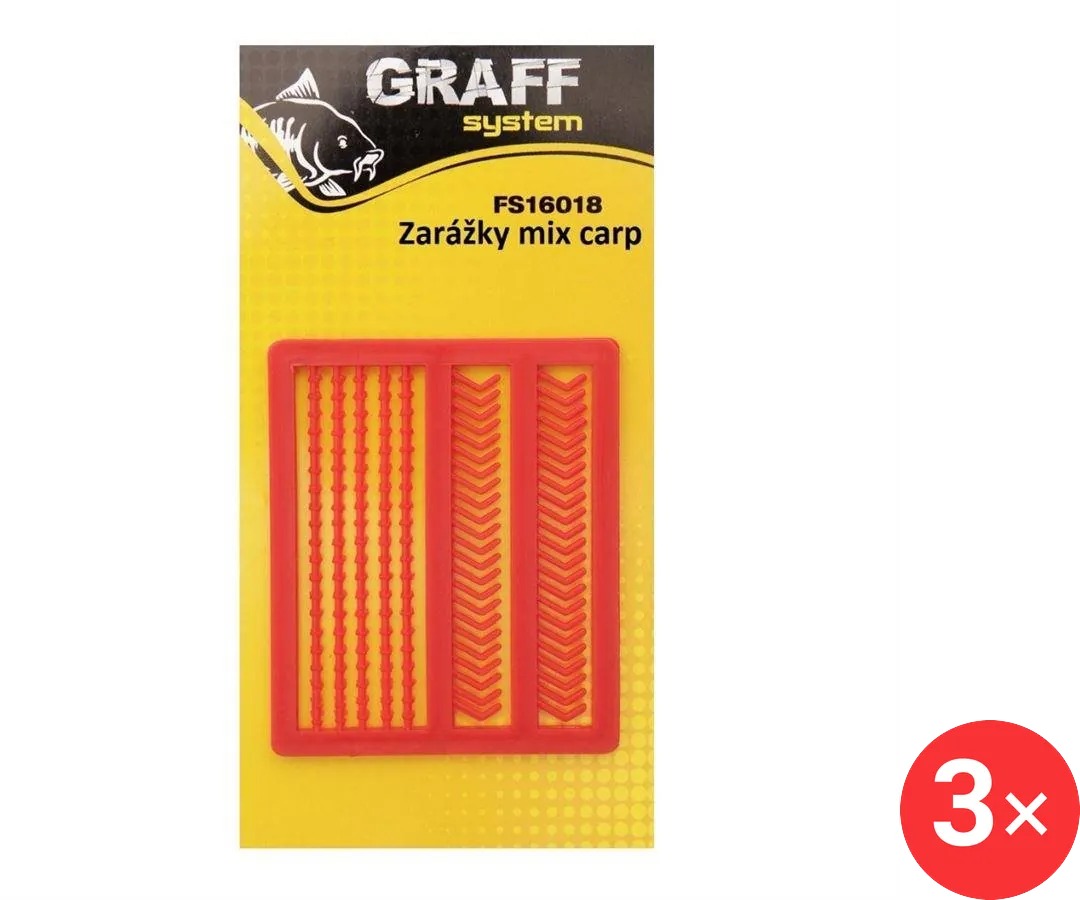 Graff Zarážky Mix Carp Červené 3 ks
