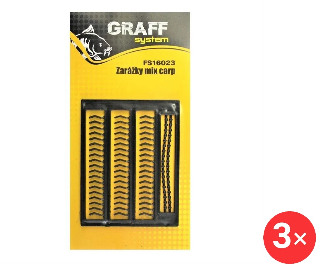 Graff Zarážka Mix Carp Černá 3 ks