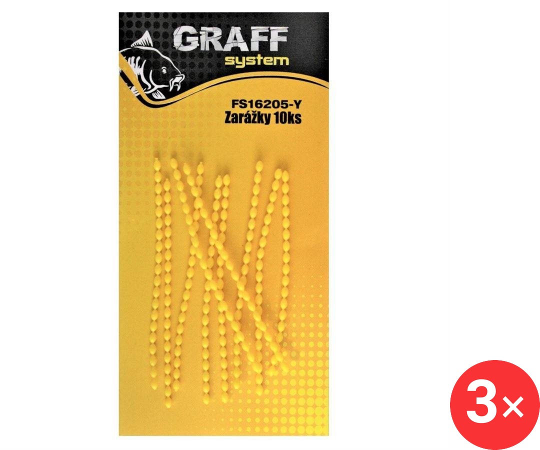 Graff Zarážky Žlutá 3 × 10 ks