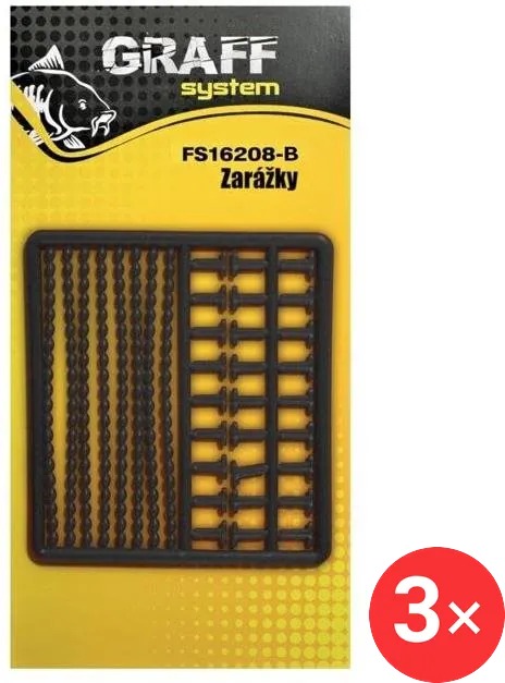 Graff Zarážky mix Černá 3 ks